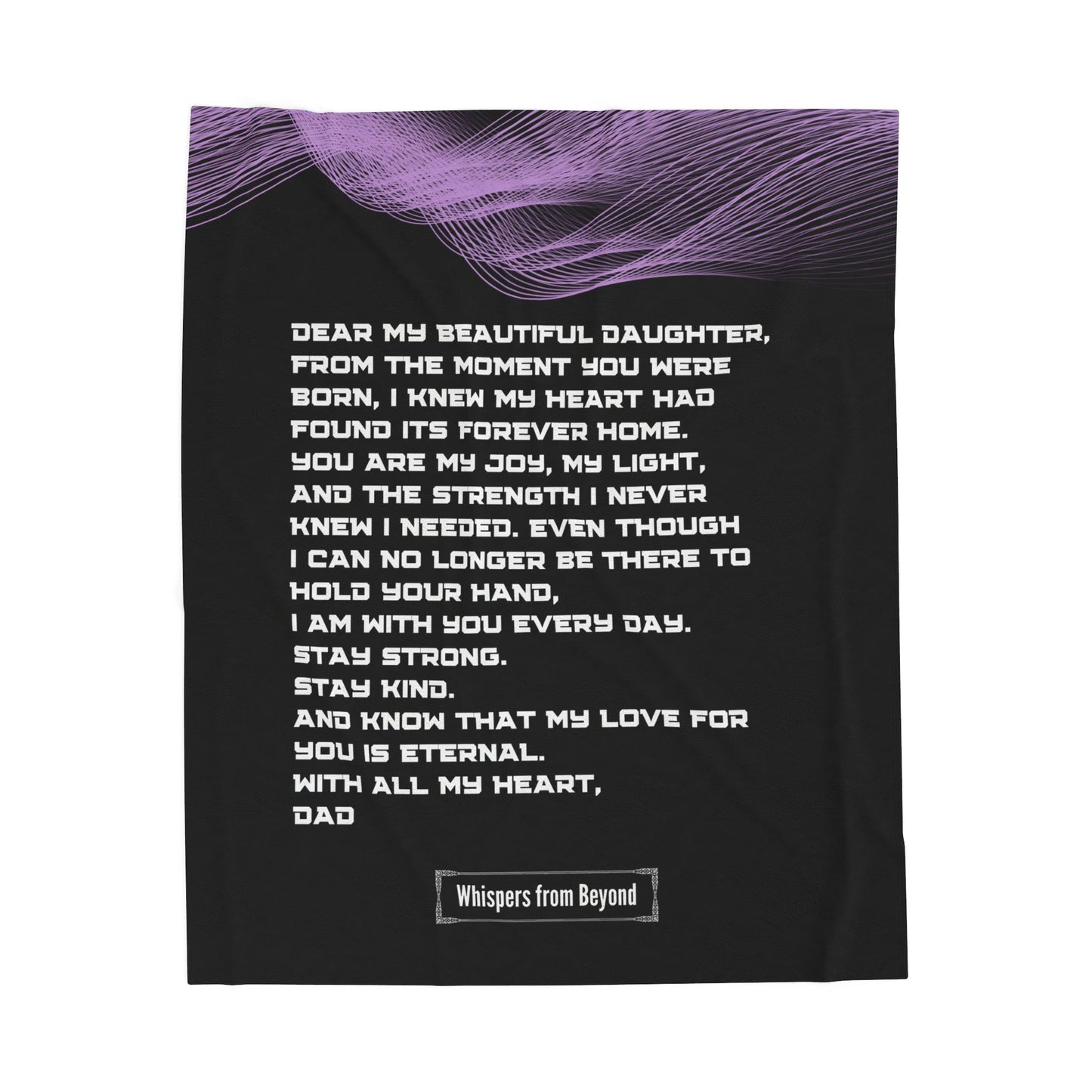 Daughter Blanket- With Love, Your Dad