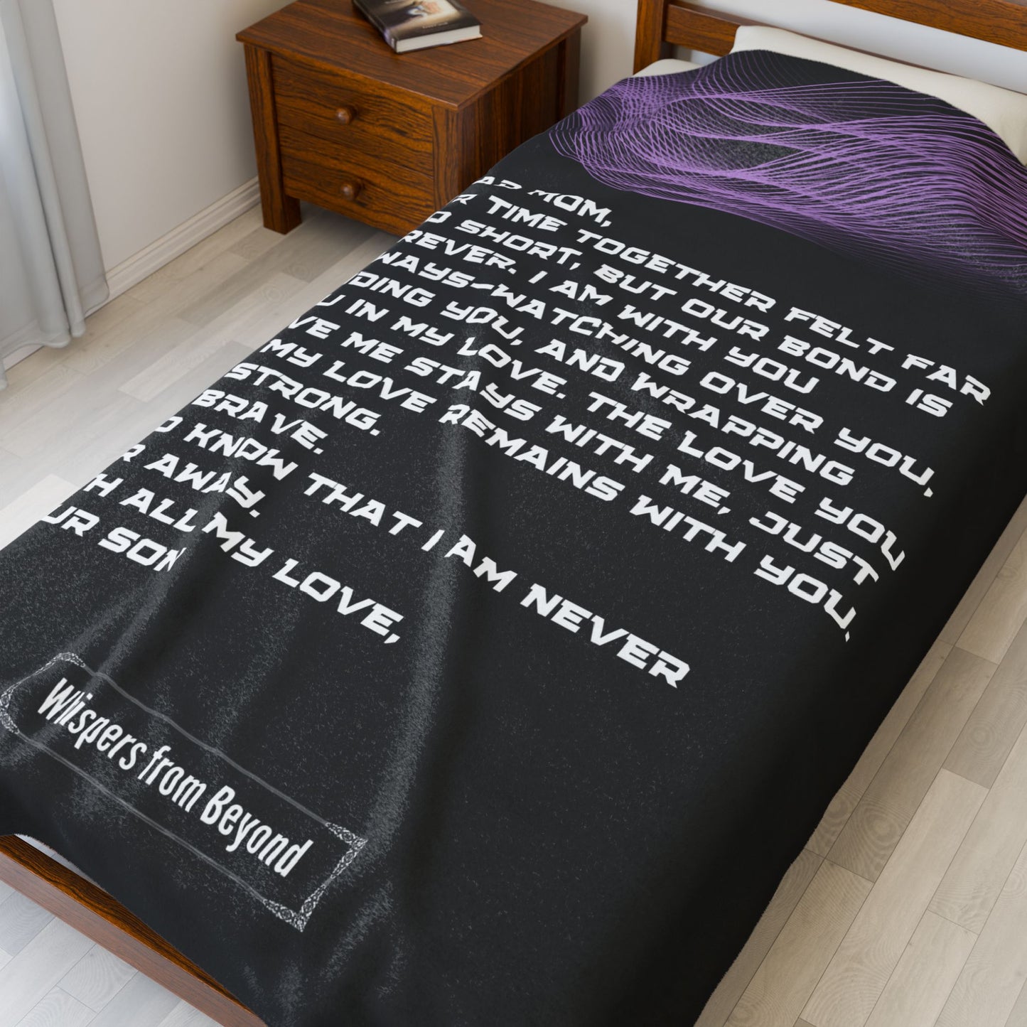 Mom Blanket- With Love, Your Son