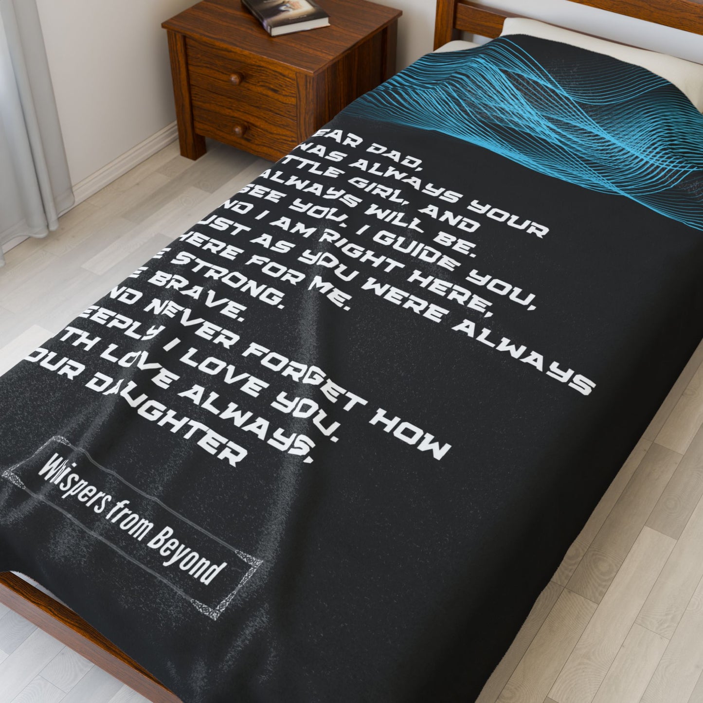 Dad Blanket- With Love, Your Daughter