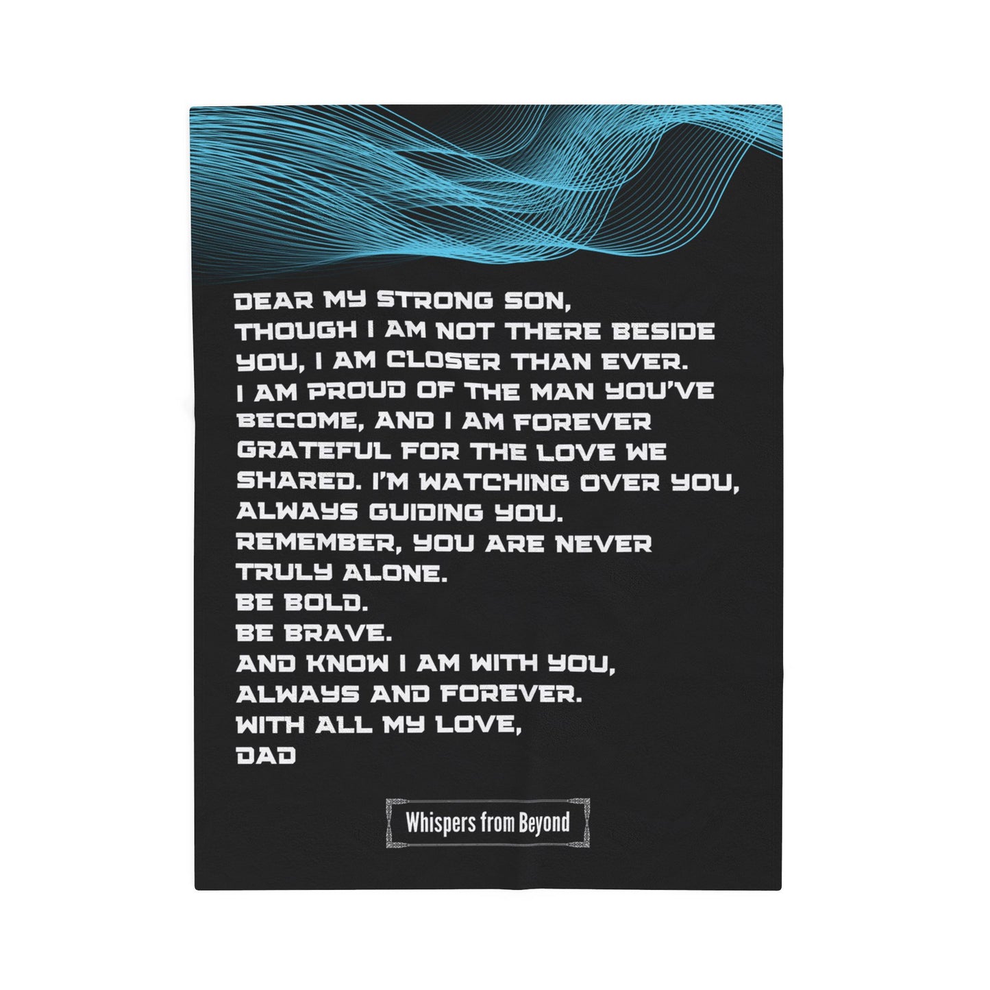 Son Blanket- With Love, Your Dad
