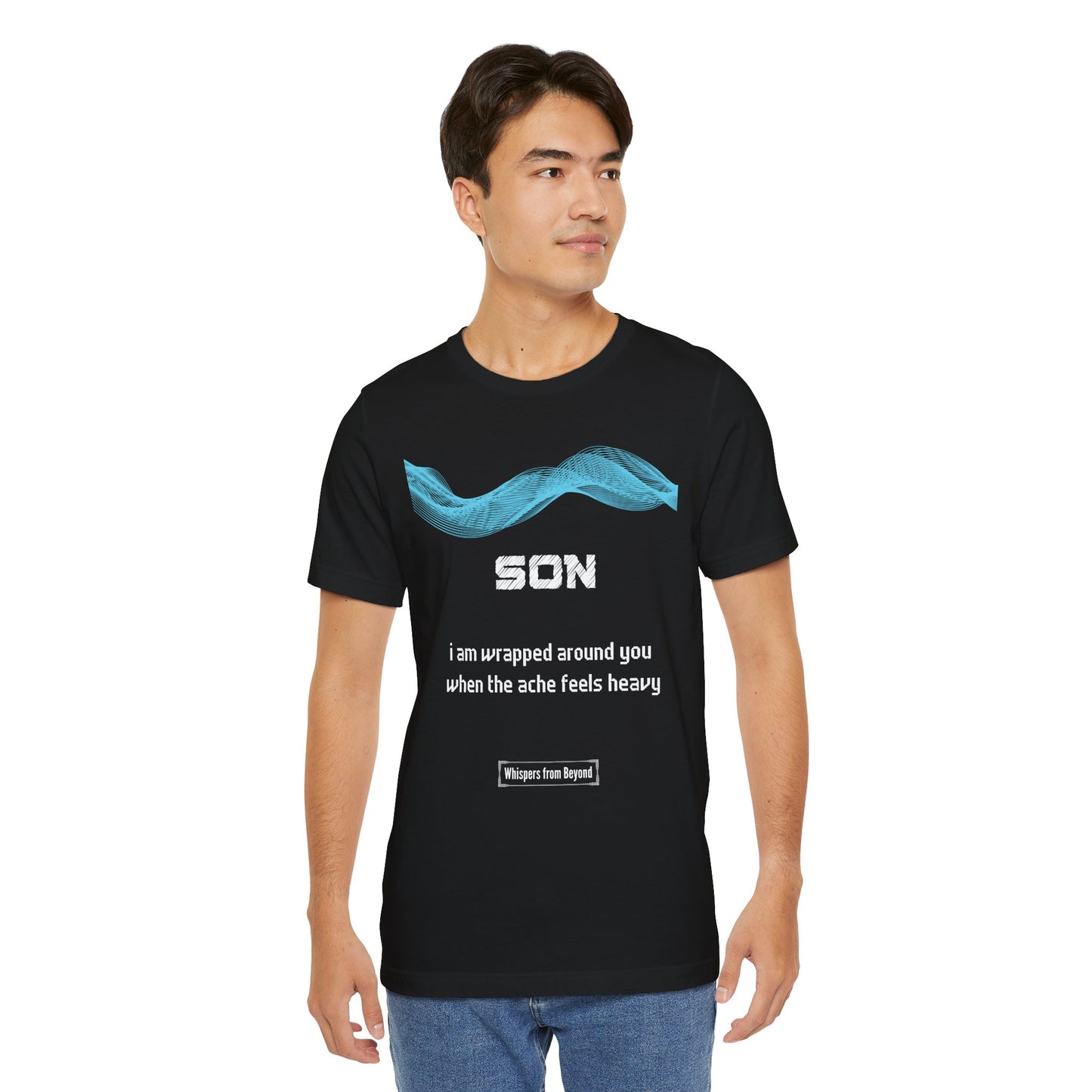 Son Grief Comfort T shirt- When the ache feels heavy