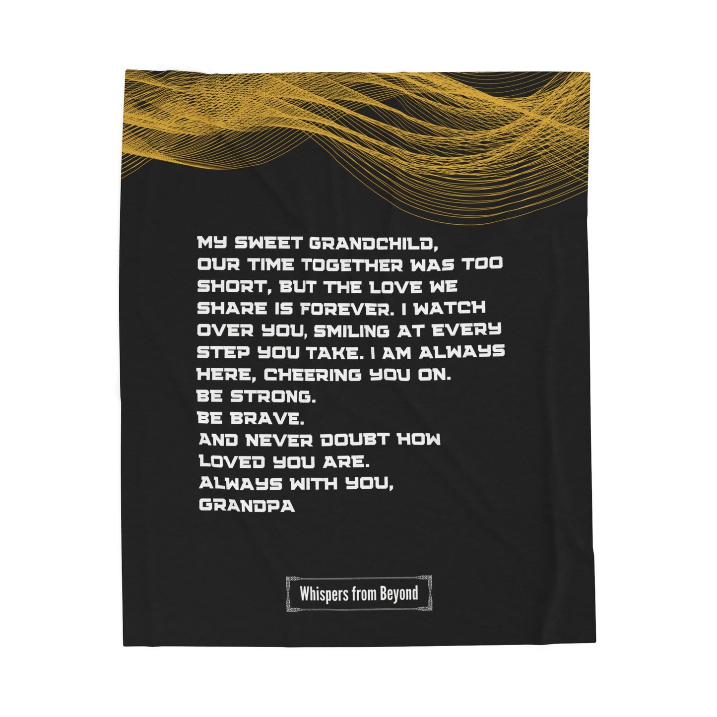 Grandchild Blanket- With Love, Your Grandpa