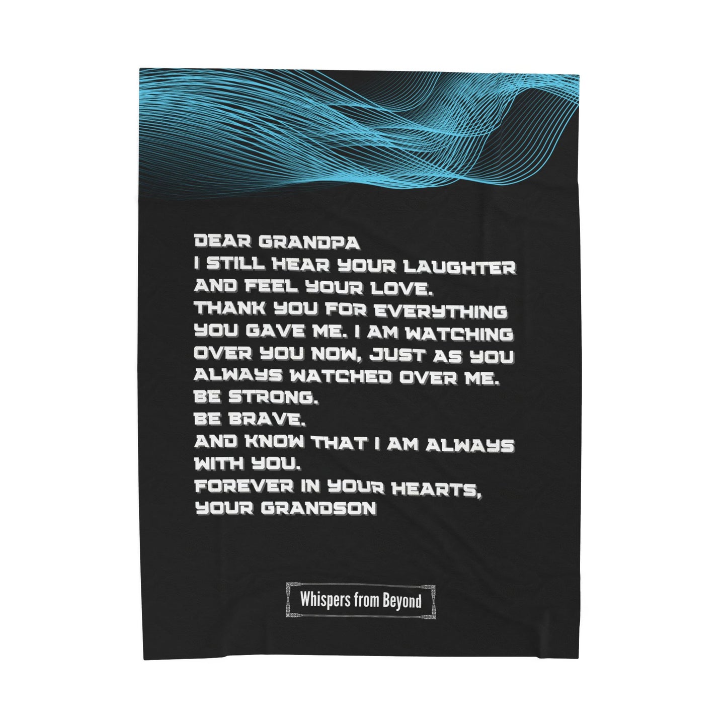 Grandpa Blanket- With Love, Your Grandson