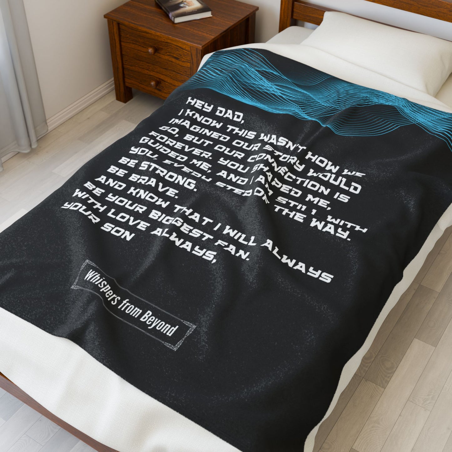 Dad Blanket- With Love, Your Son