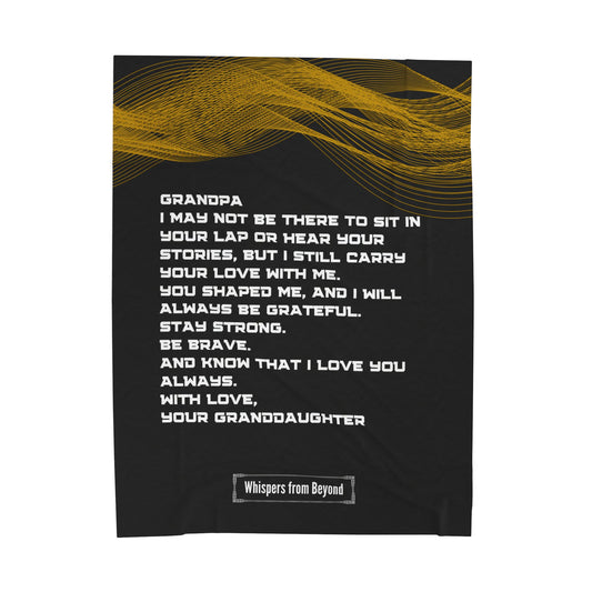 Grandpa Blanket- With Love, Your Granddaughter