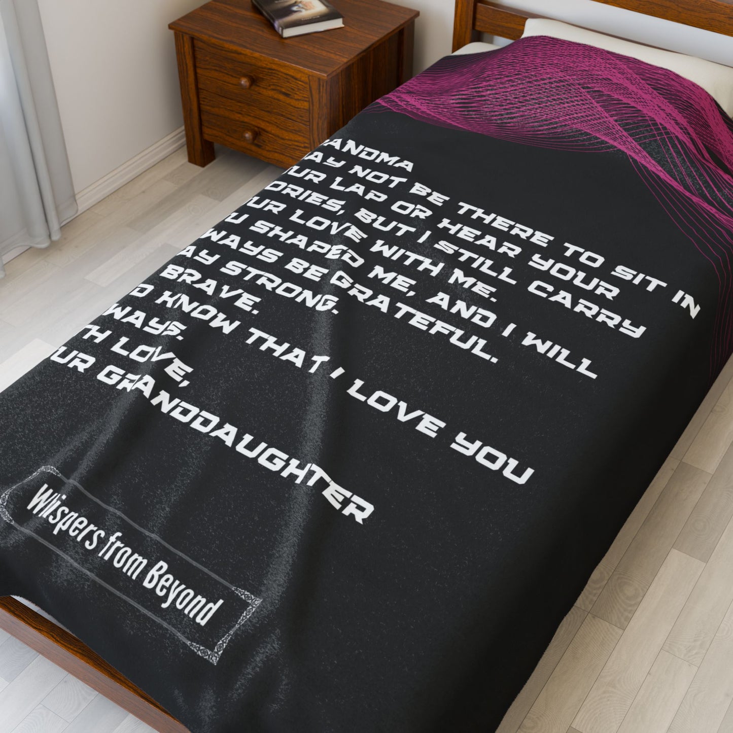 Grandma Blanket- With Love, Your Granddaughter