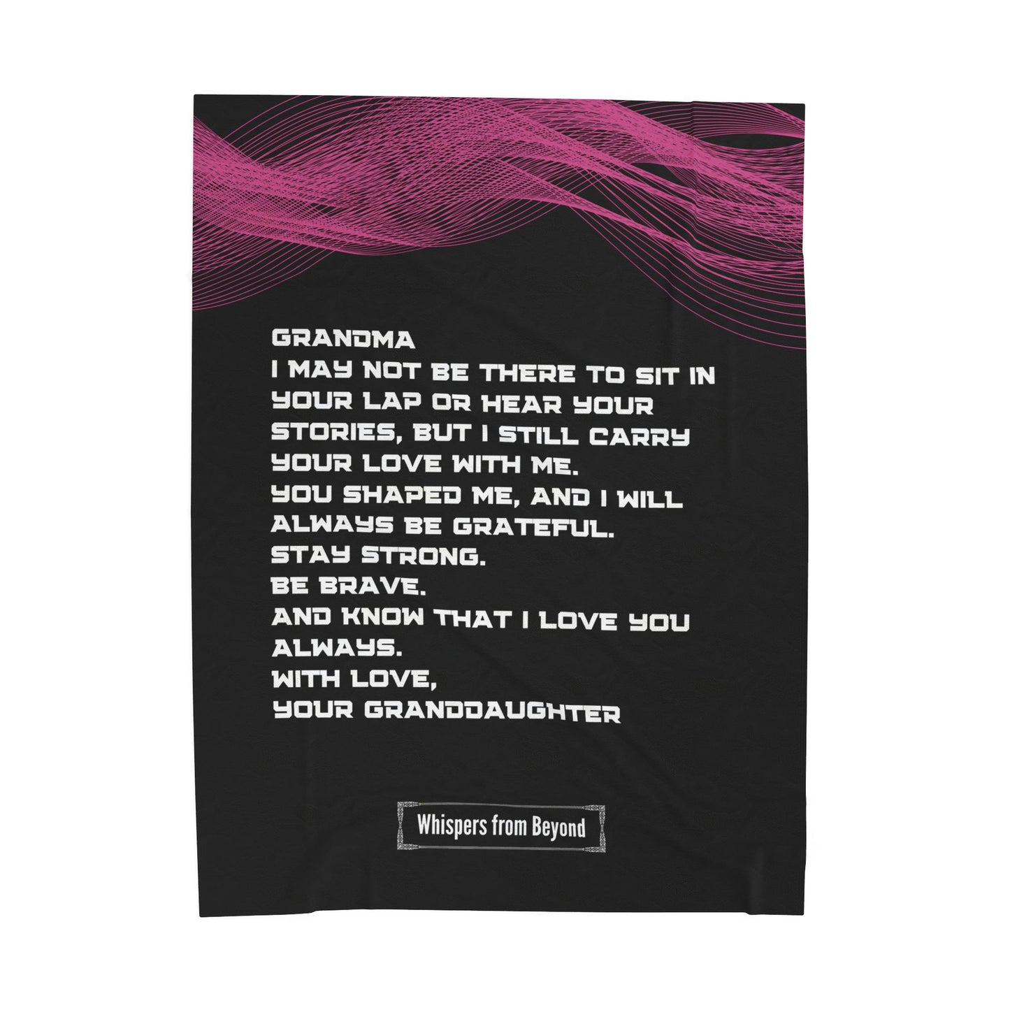 Grandma Blanket- With Love, Your Granddaughter