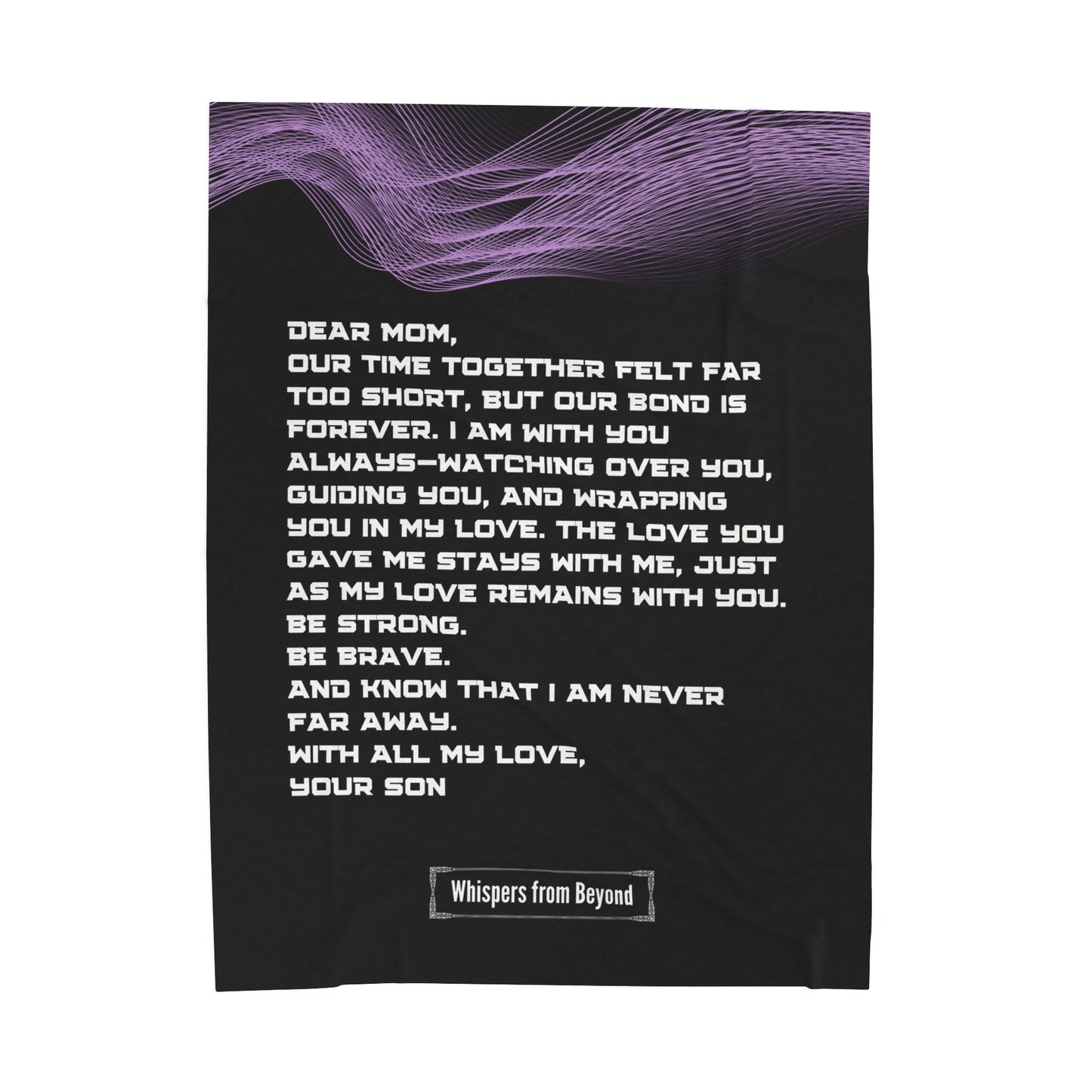 Mom Blanket- With Love, Your Son