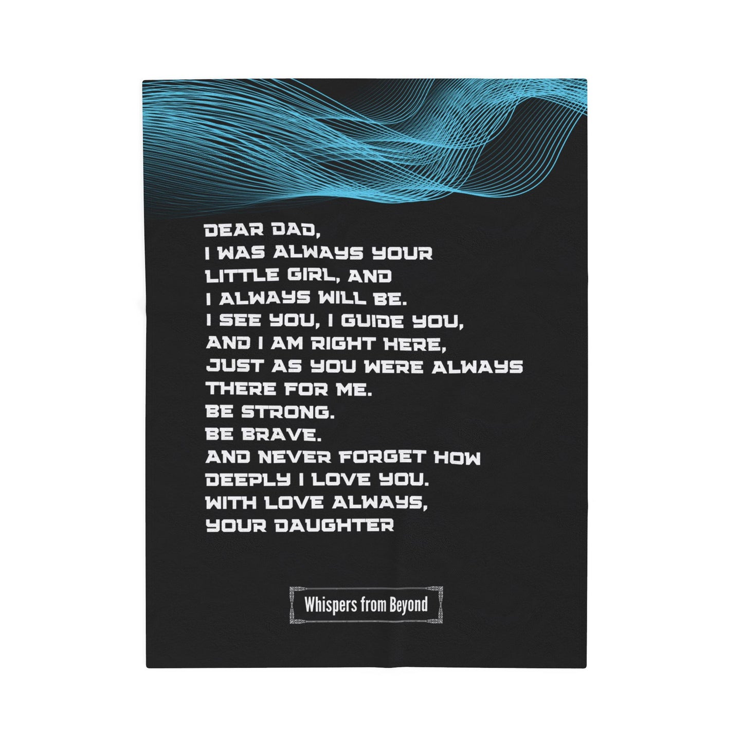 Dad Blanket- With Love, Your Daughter