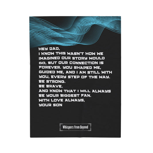 Dad Blanket- With Love, Your Son