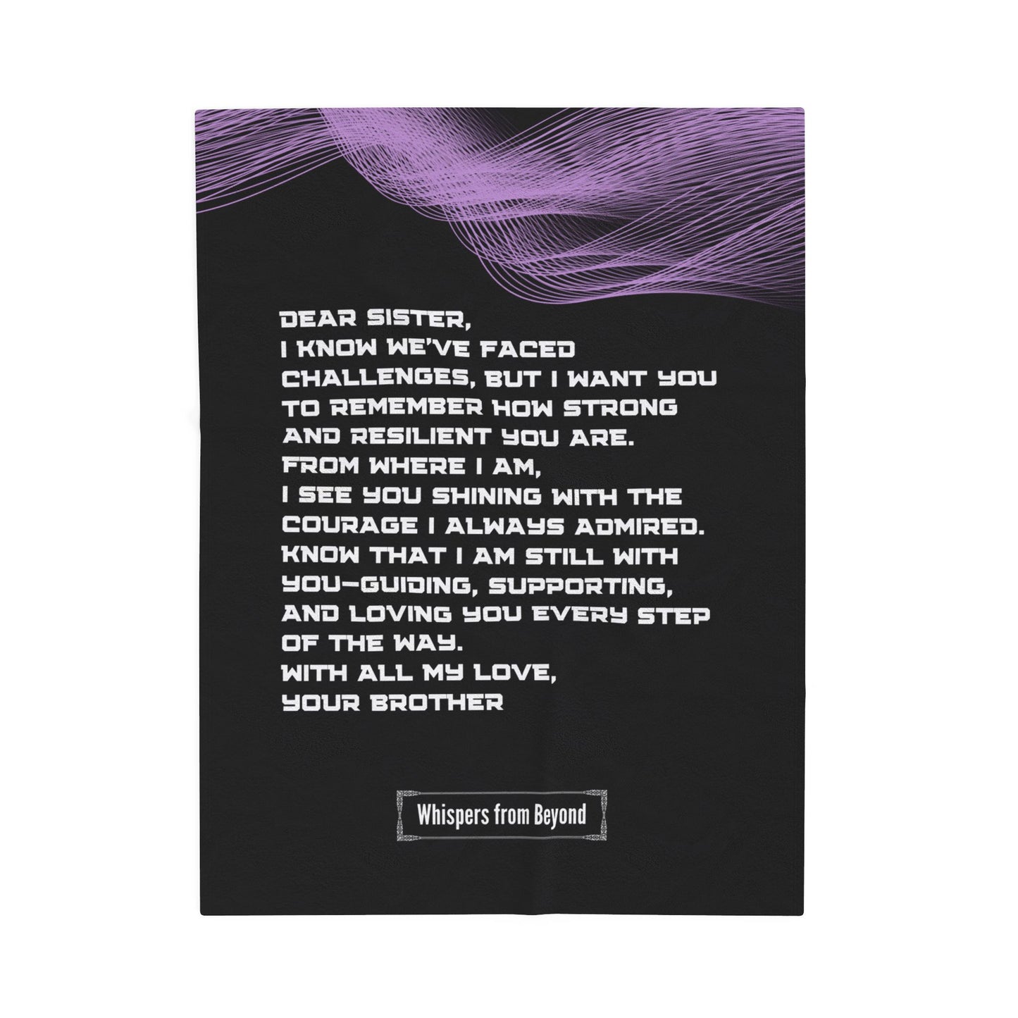 Sister Blanket- With Love, Your Brother