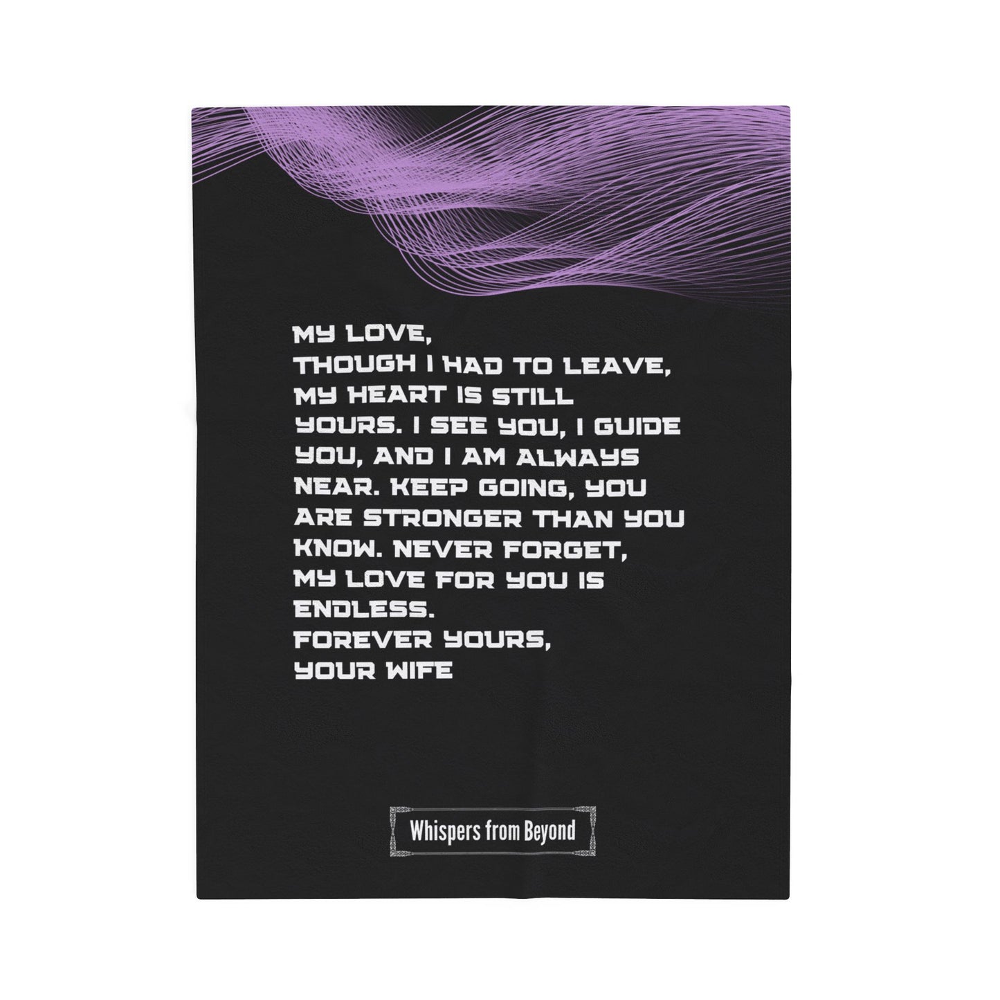 Husband Blanket- With Love, Your Wife