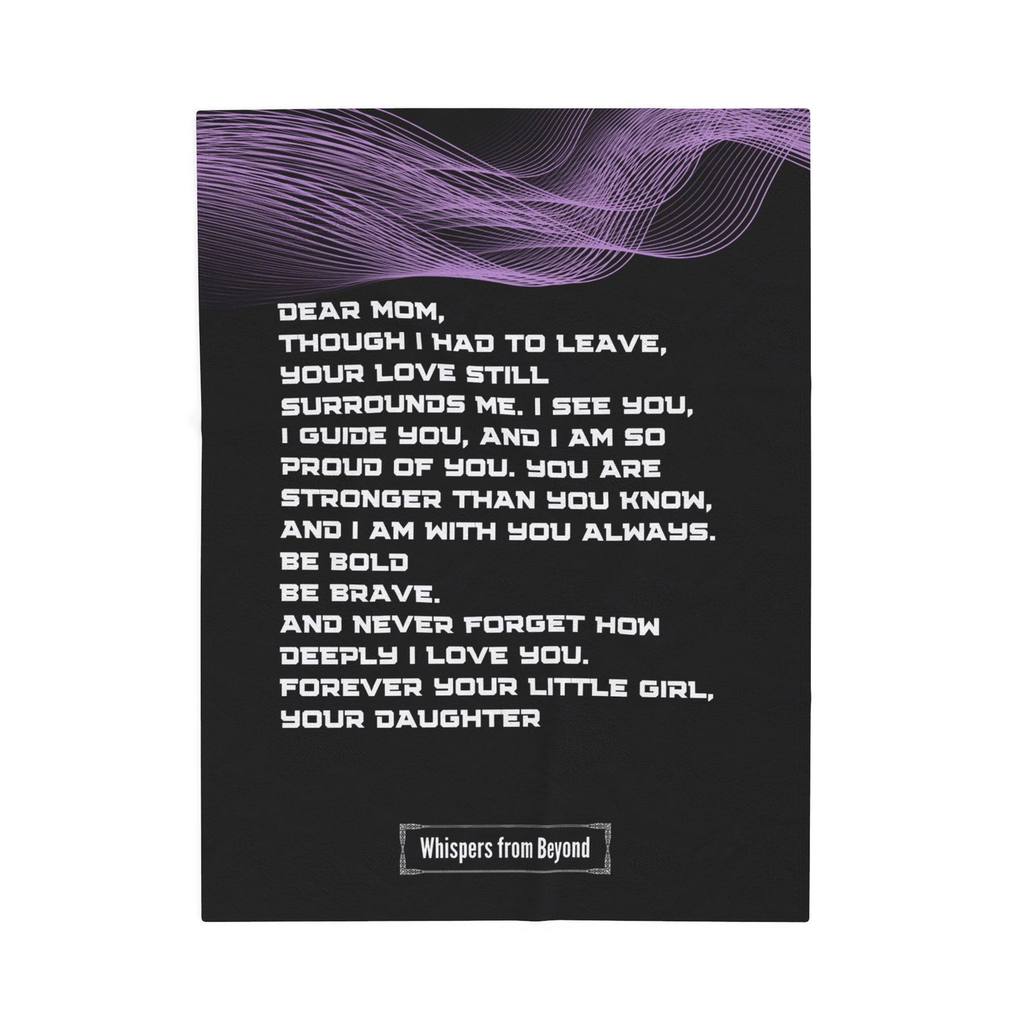 Mom Blanket- With Love, Your Daughter