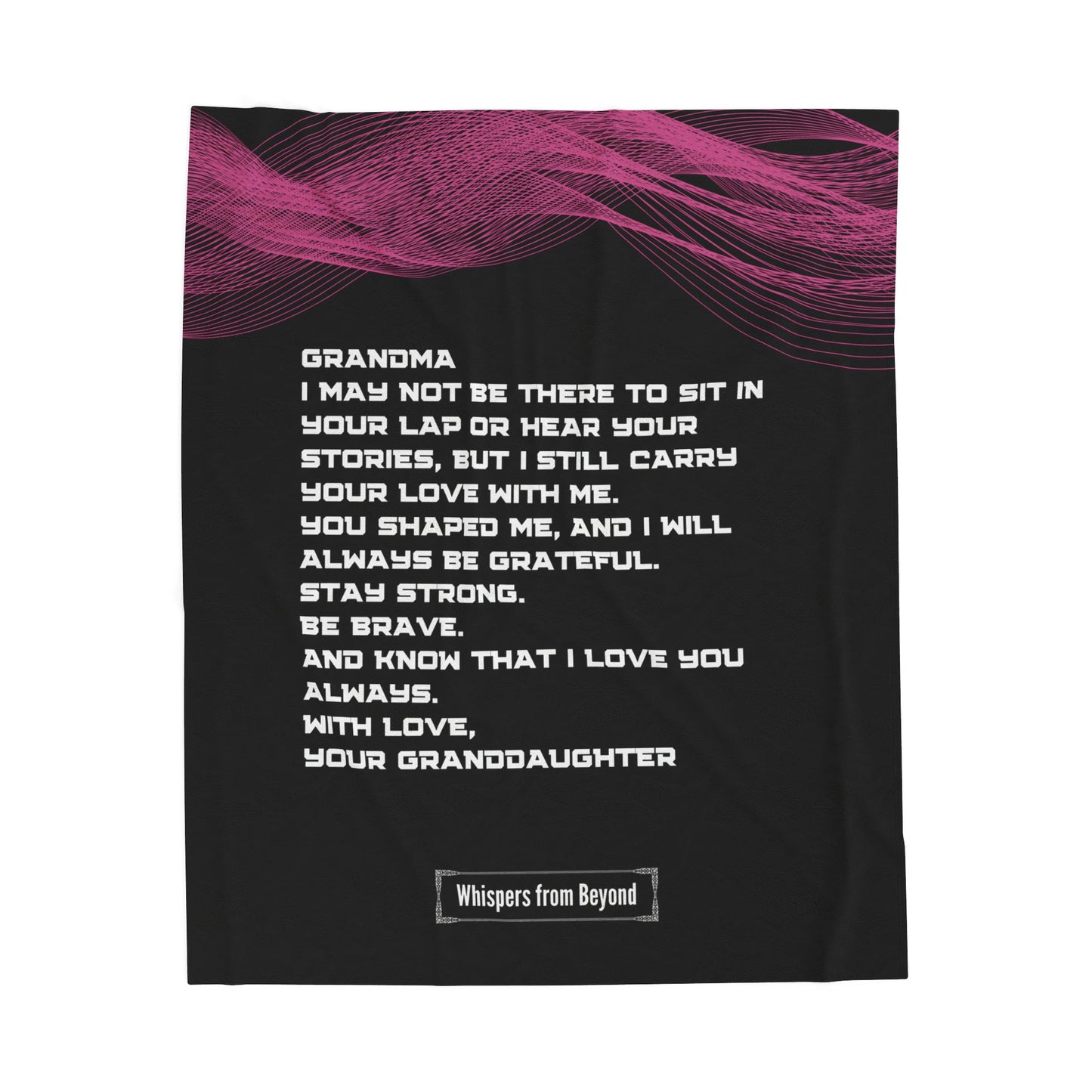 Grandma Blanket- With Love, Your Granddaughter