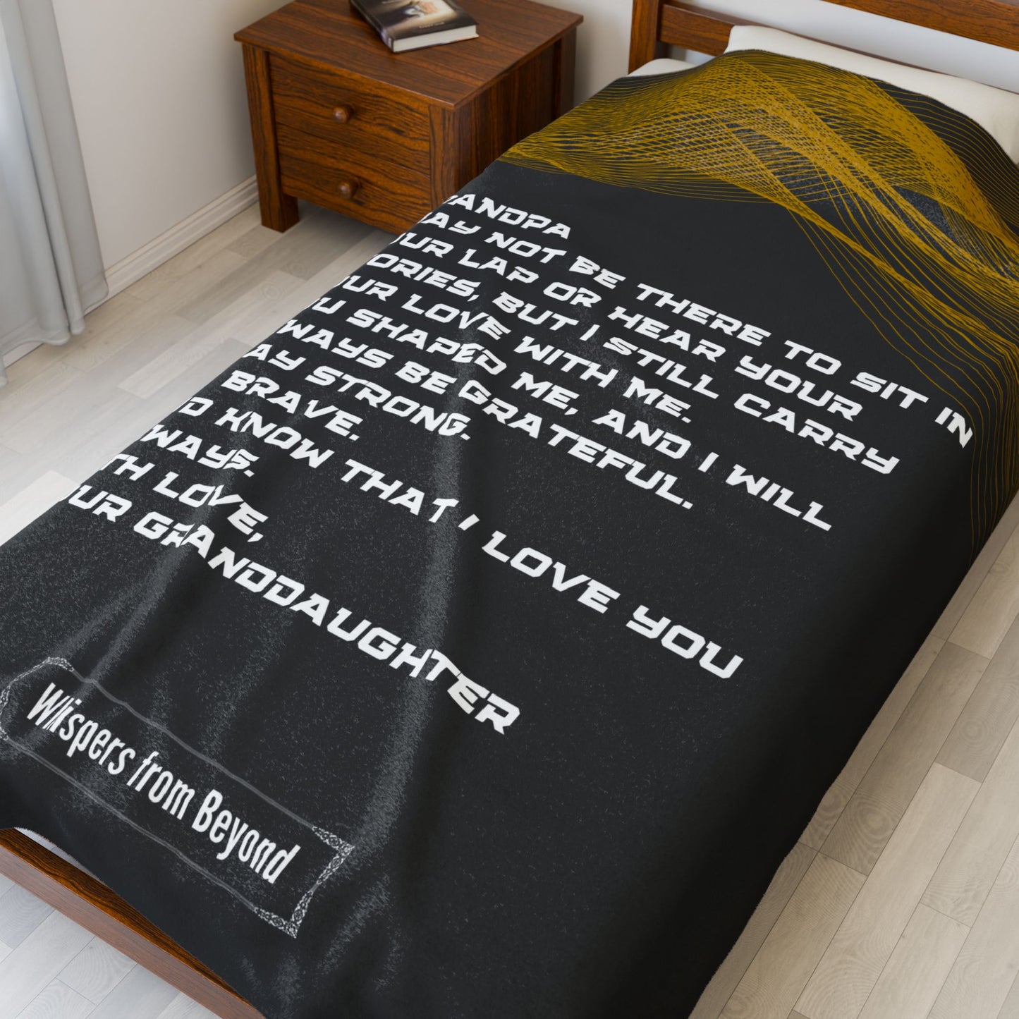 Grandpa Blanket- With Love, Your Granddaughter