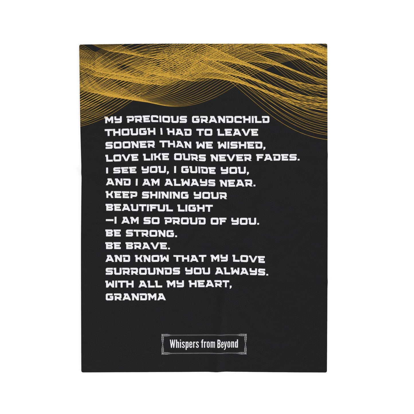 Grandchild Blanket- With Love, Your Grandma