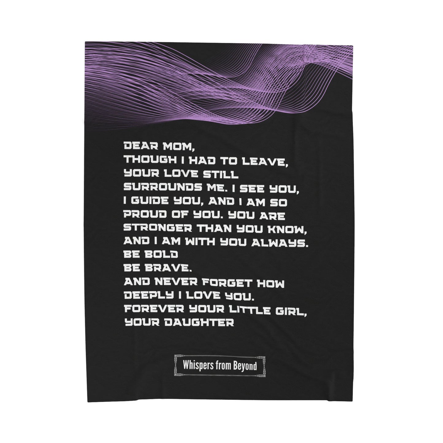 Mom Blanket- With Love, Your Daughter