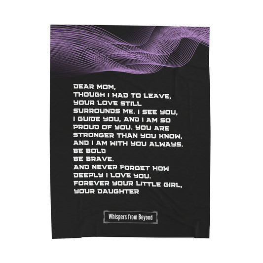 Mom Blanket- With Love, Your Daughter