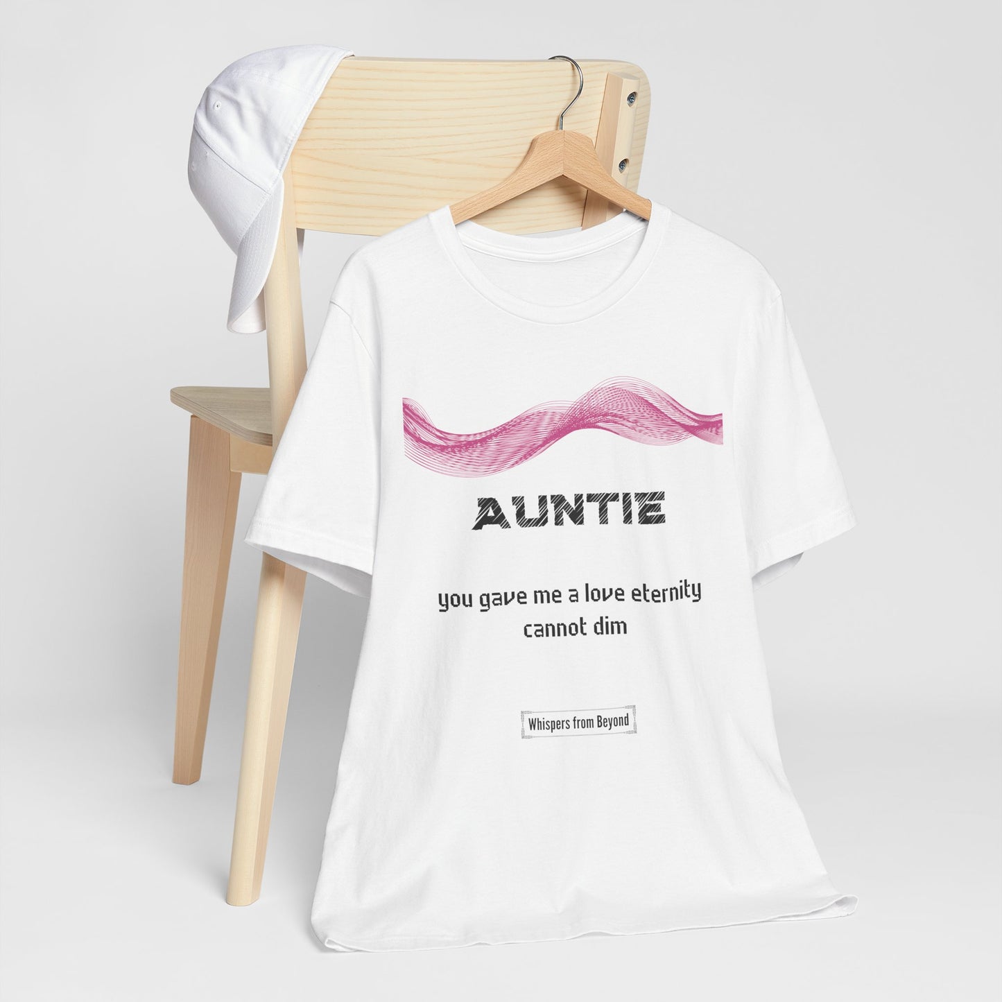 Auntie Grief Comfort T shirt- Gave me a love eternity cannot dim