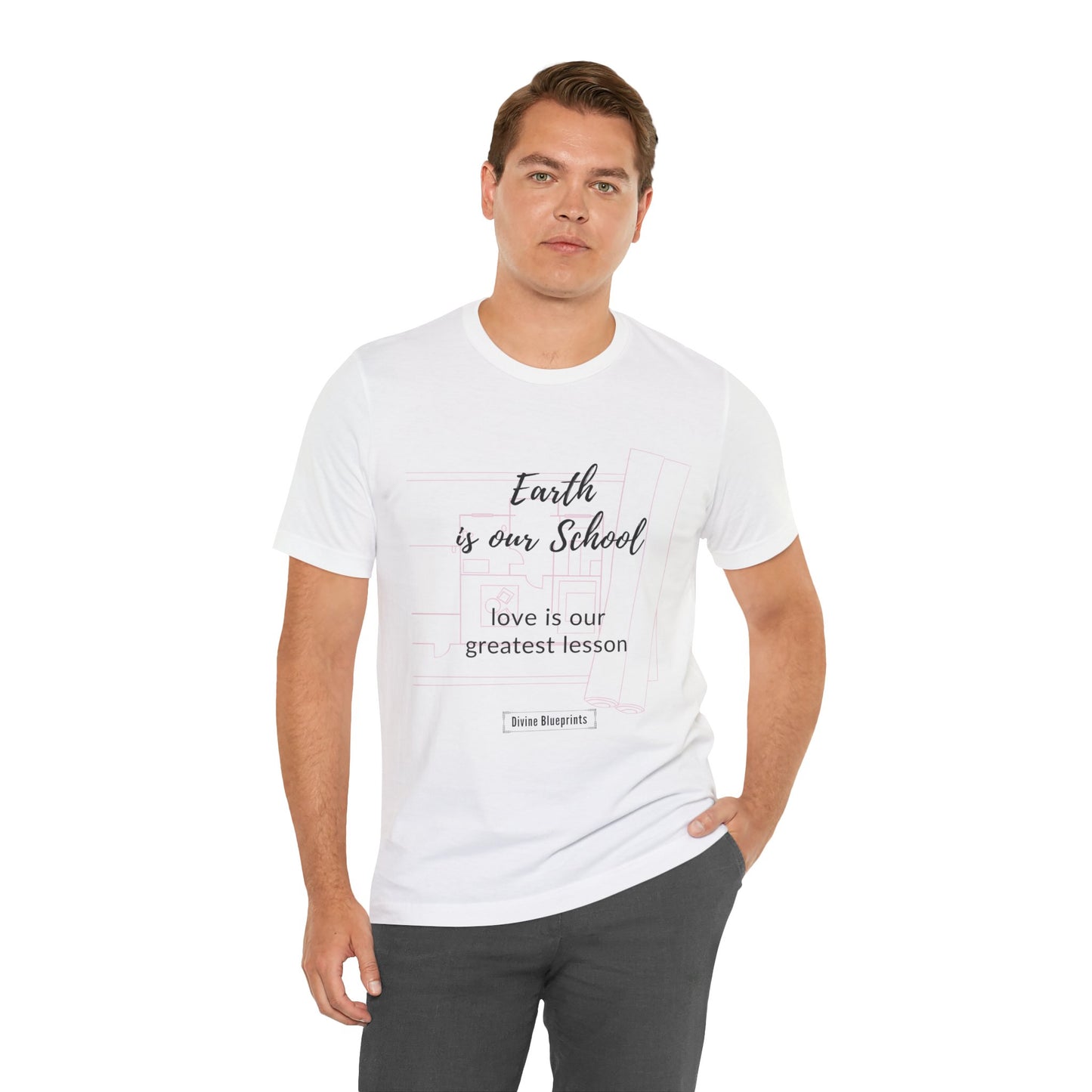 Divine Blueprint Soul Growth Shirt – Earth Is Our School, Love Is Our Greatest Lesson