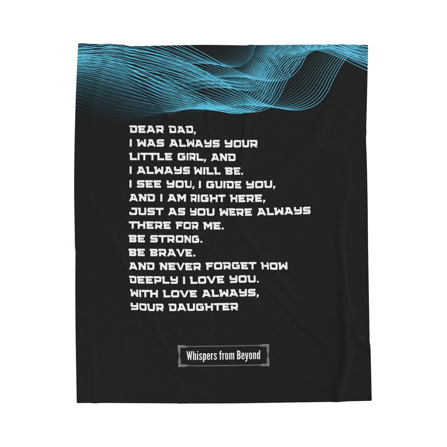 Dad Blanket- With Love, Your Daughter