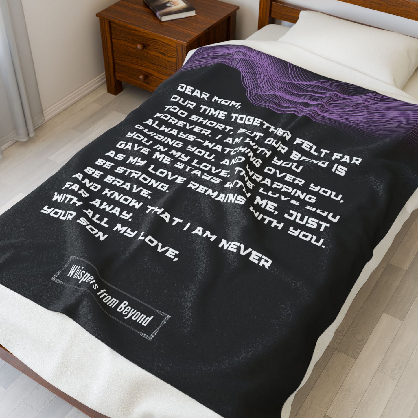 Mom Blanket- With Love, Your Son