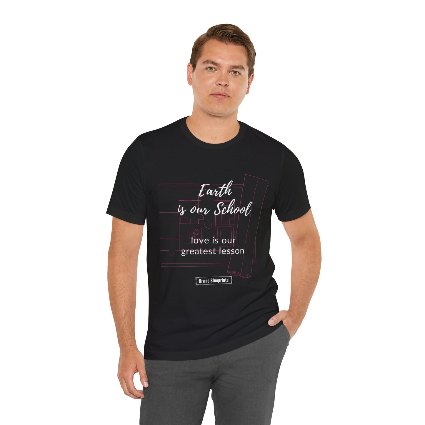 Divine Blueprint Soul Growth Shirt – Earth Is Our School, Love Is Our Greatest Lesson