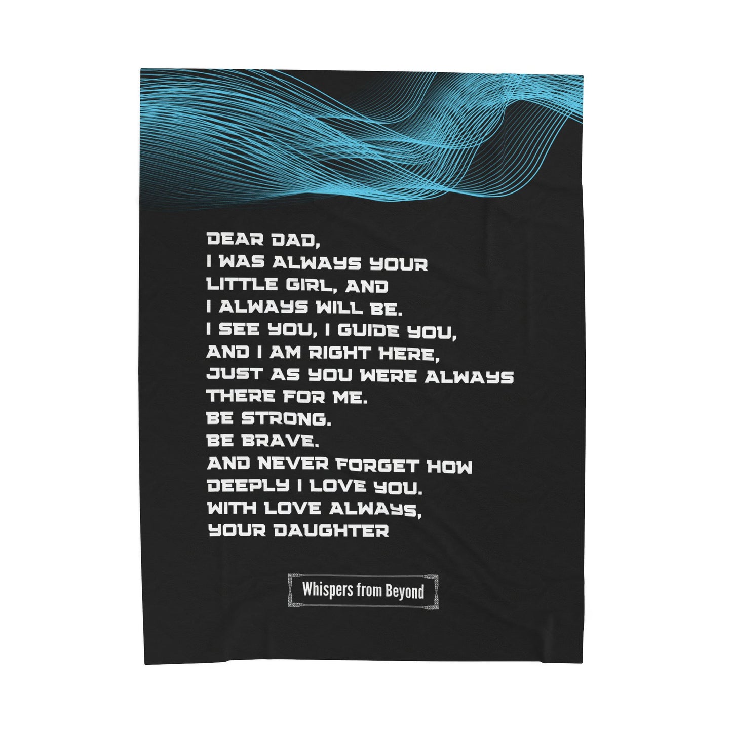 Dad Blanket- With Love, Your Daughter