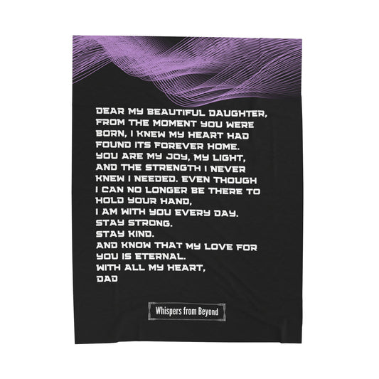 Daughter Blanket- With Love, Your Dad