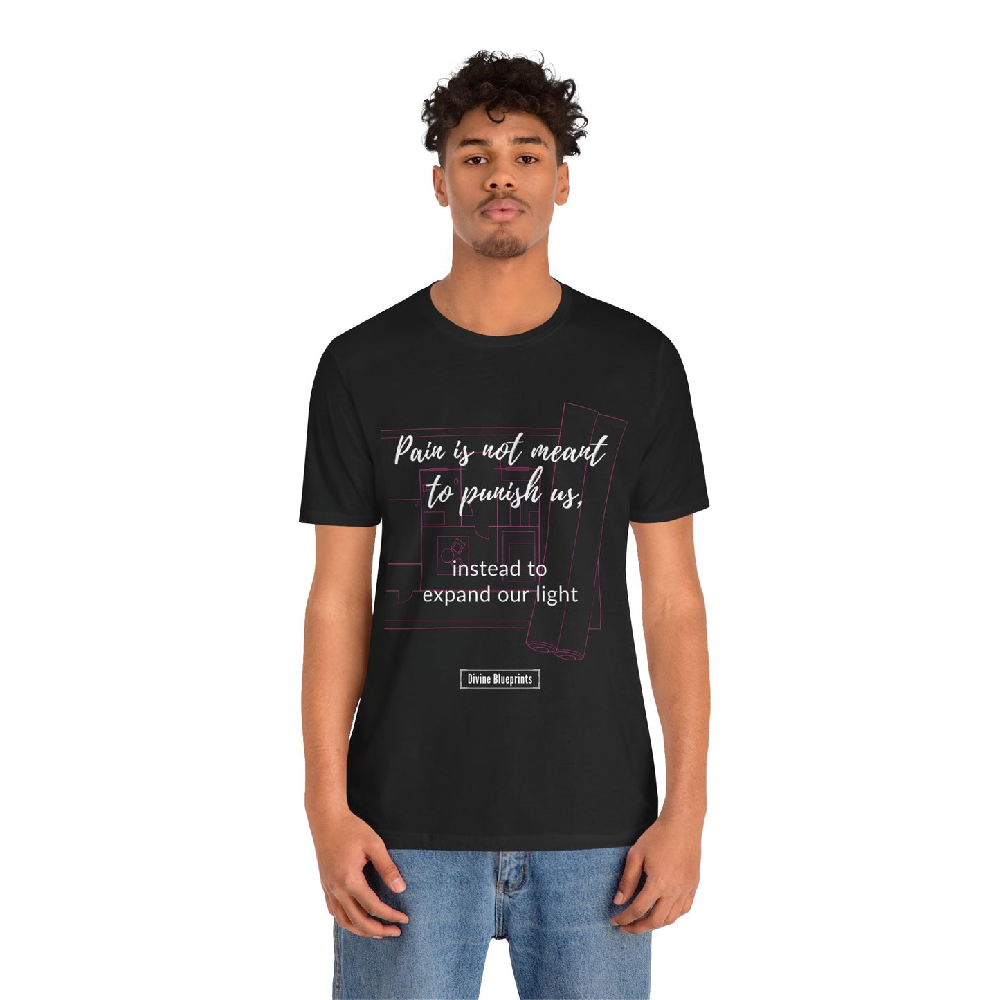 Divine Blueprint Soul Growth Shirt – The Pain Is Not Meant to Punish Us, But Expand Our Light