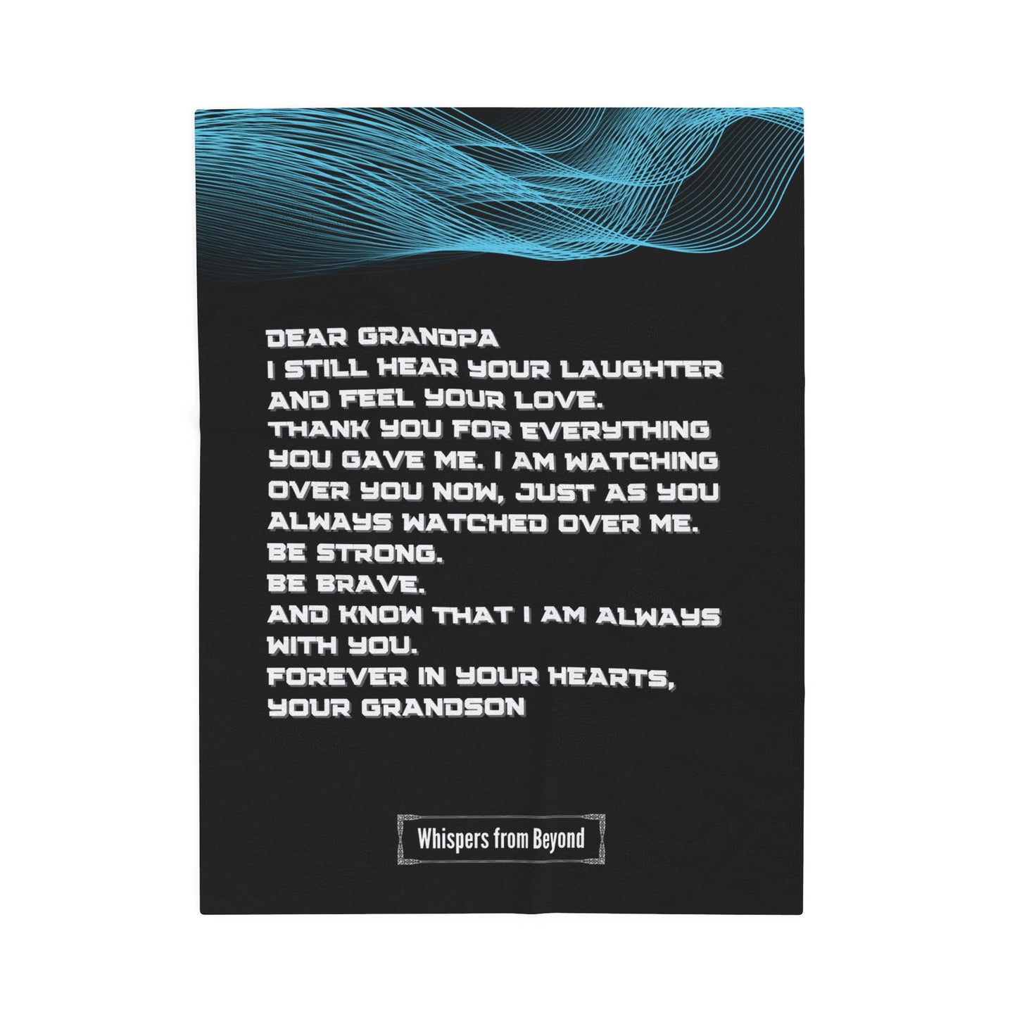 Grandpa Blanket- With Love, Your Grandson