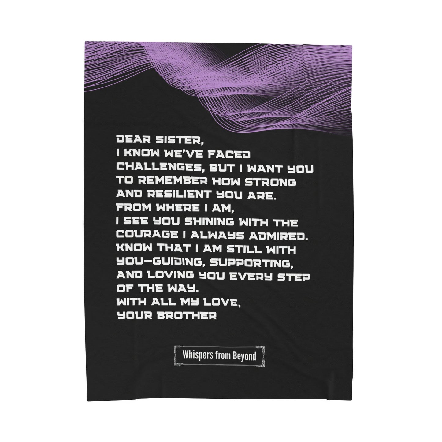 Sister Blanket- With Love, Your Brother