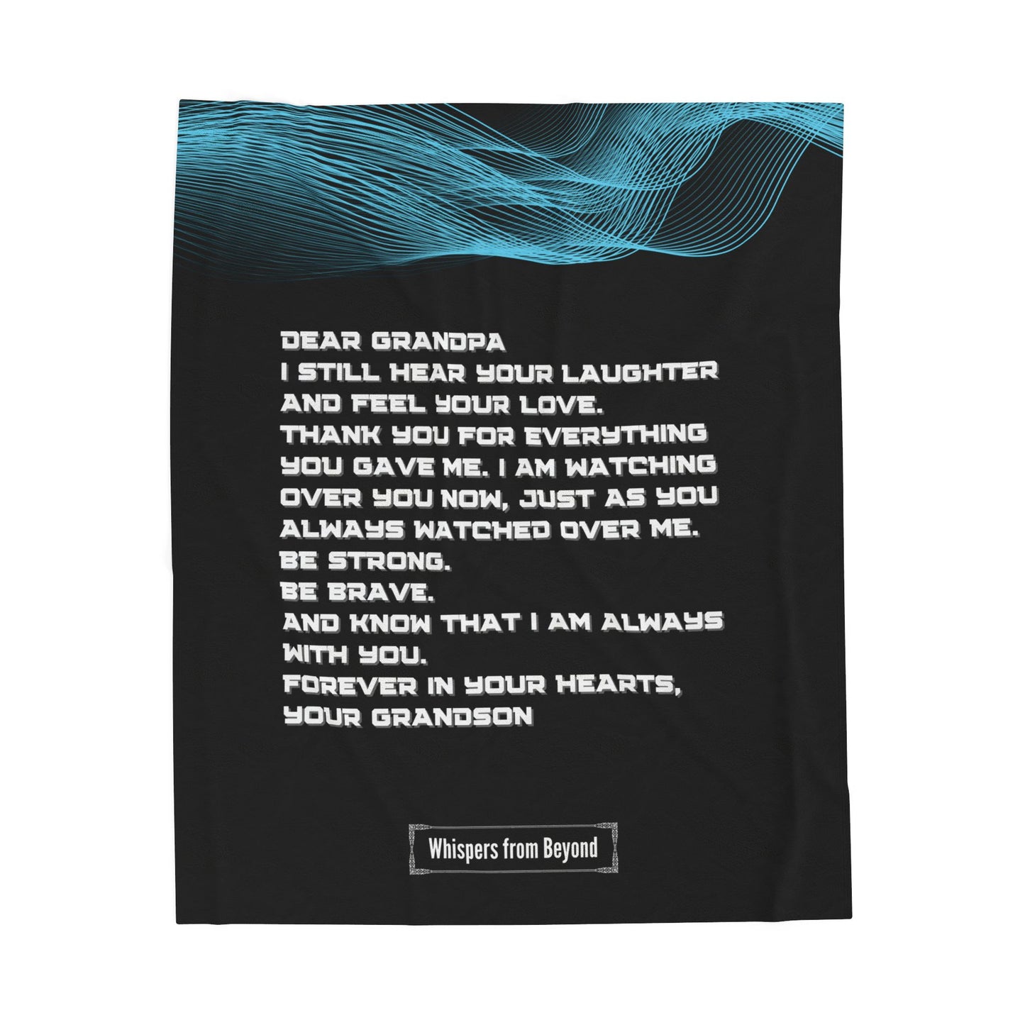 Grandpa Blanket- With Love, Your Grandson