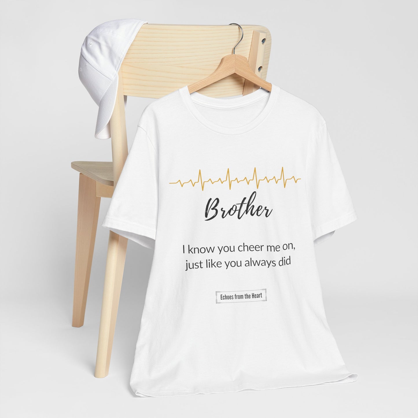 Brother Memorial T shirt- I know you cheer me on just like you always did