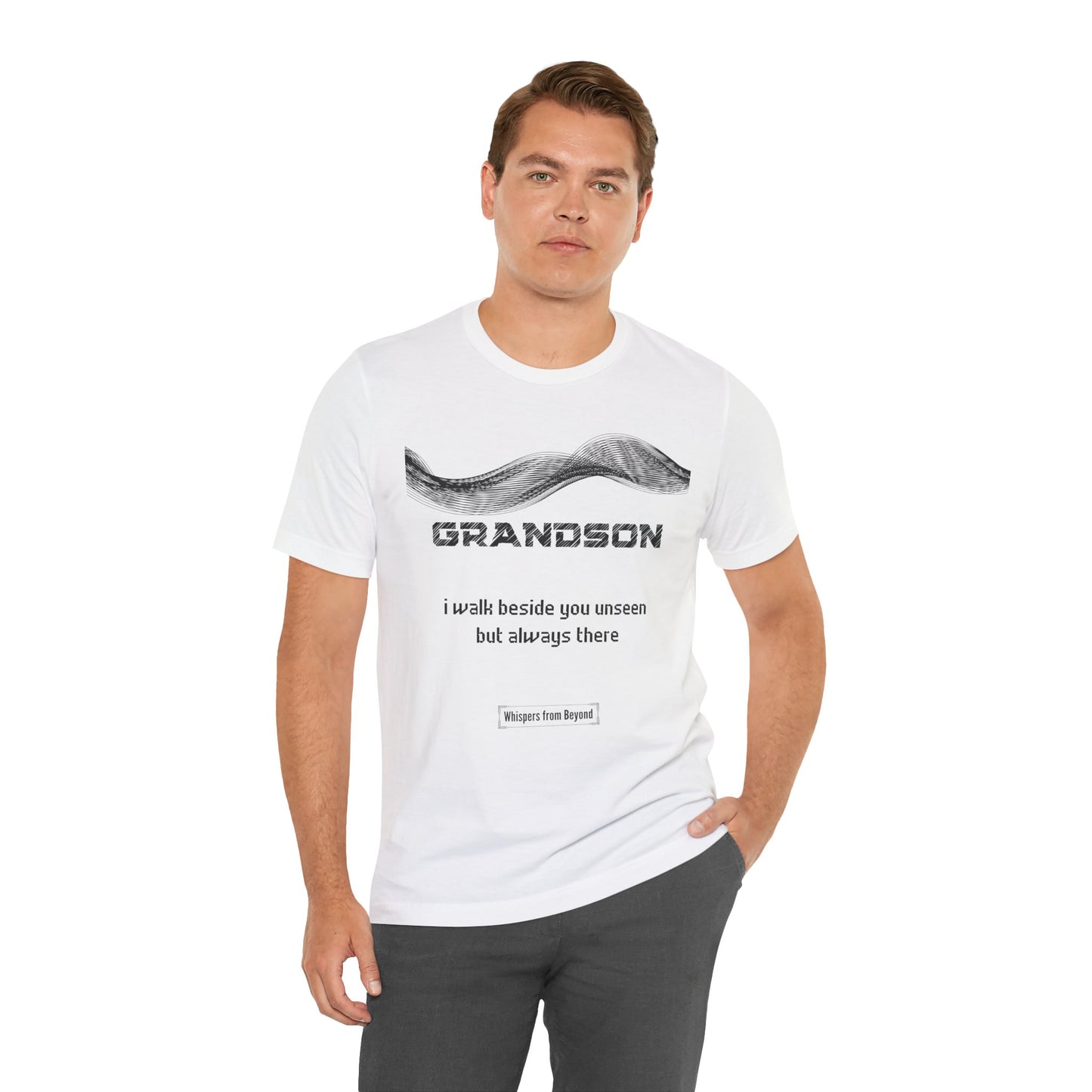 Grandson Grief Comfort T shirt- I walk beside you
