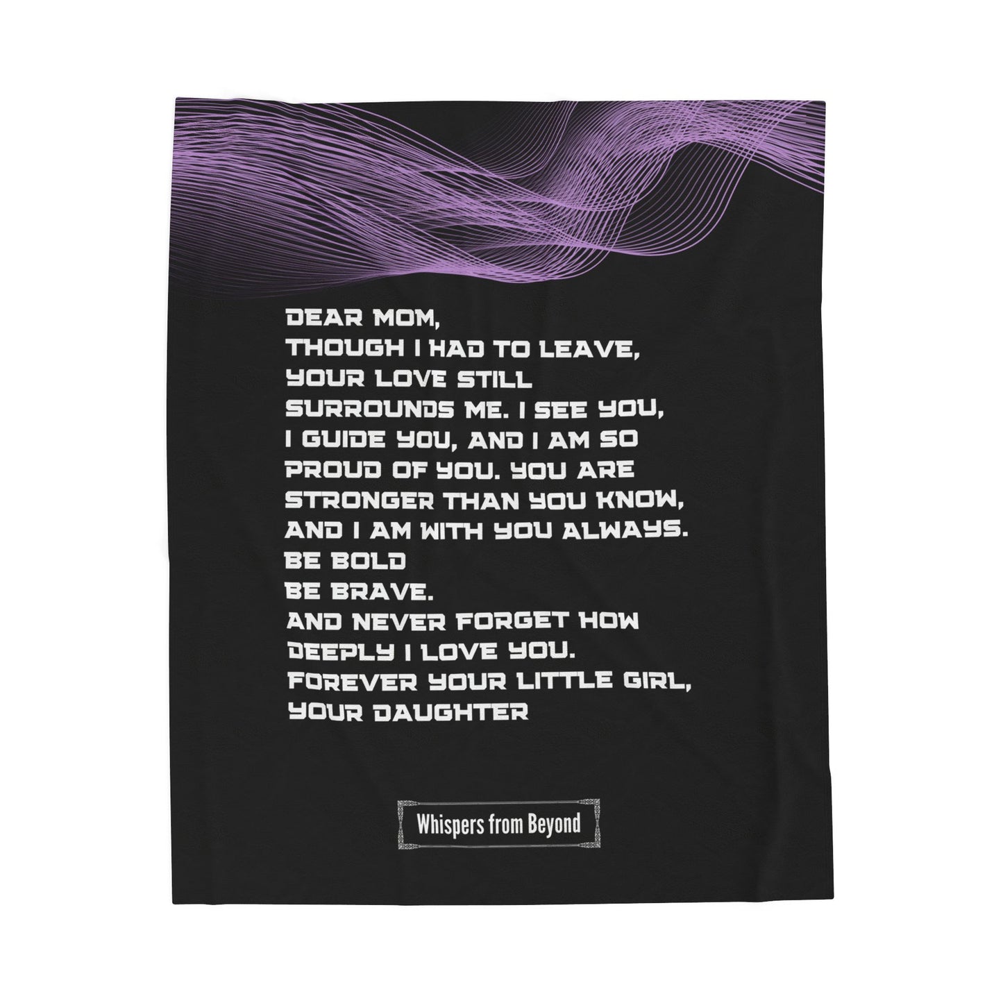 Mom Blanket- With Love, Your Daughter