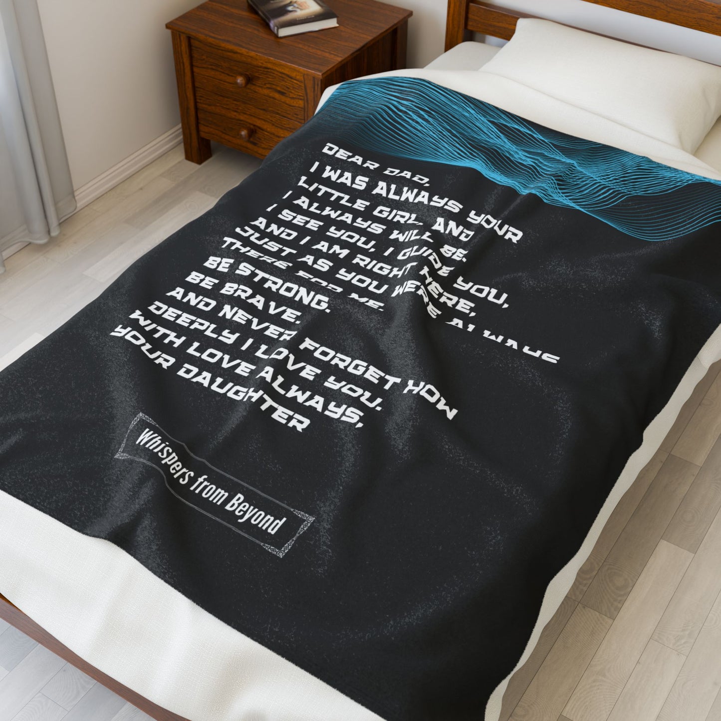 Dad Blanket- With Love, Your Daughter