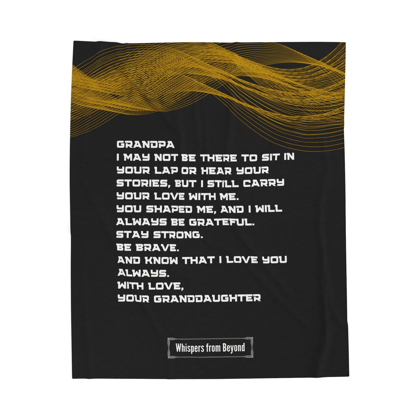 Grandpa Blanket- With Love, Your Granddaughter