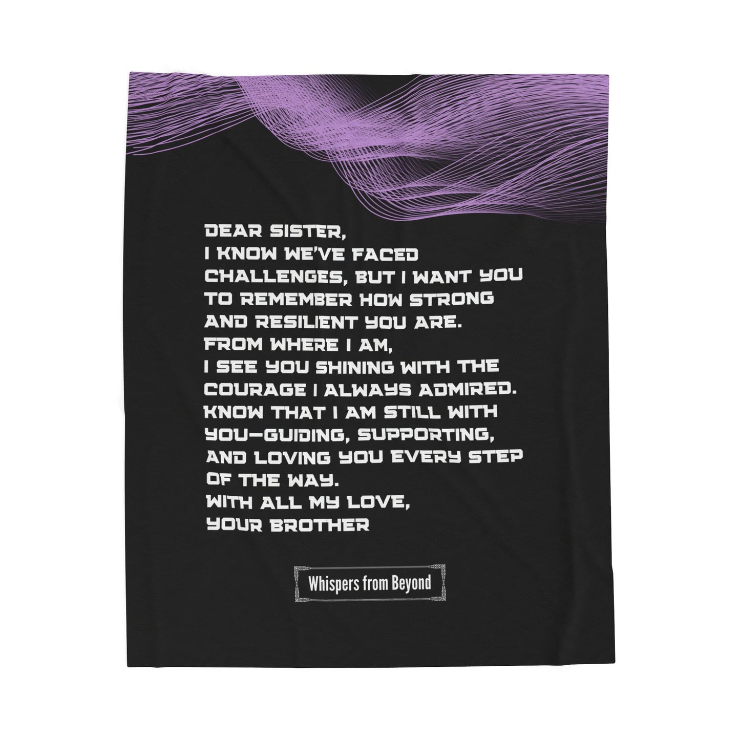 Sister Blanket- With Love, Your Brother