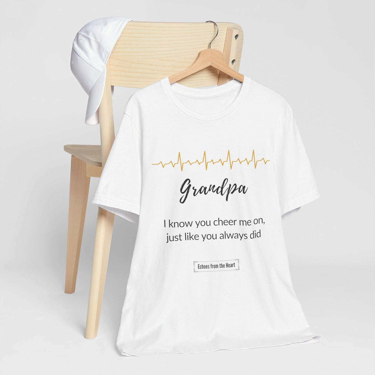 Grandpa Memorial T shirt- I know you cheer me on, like you always did