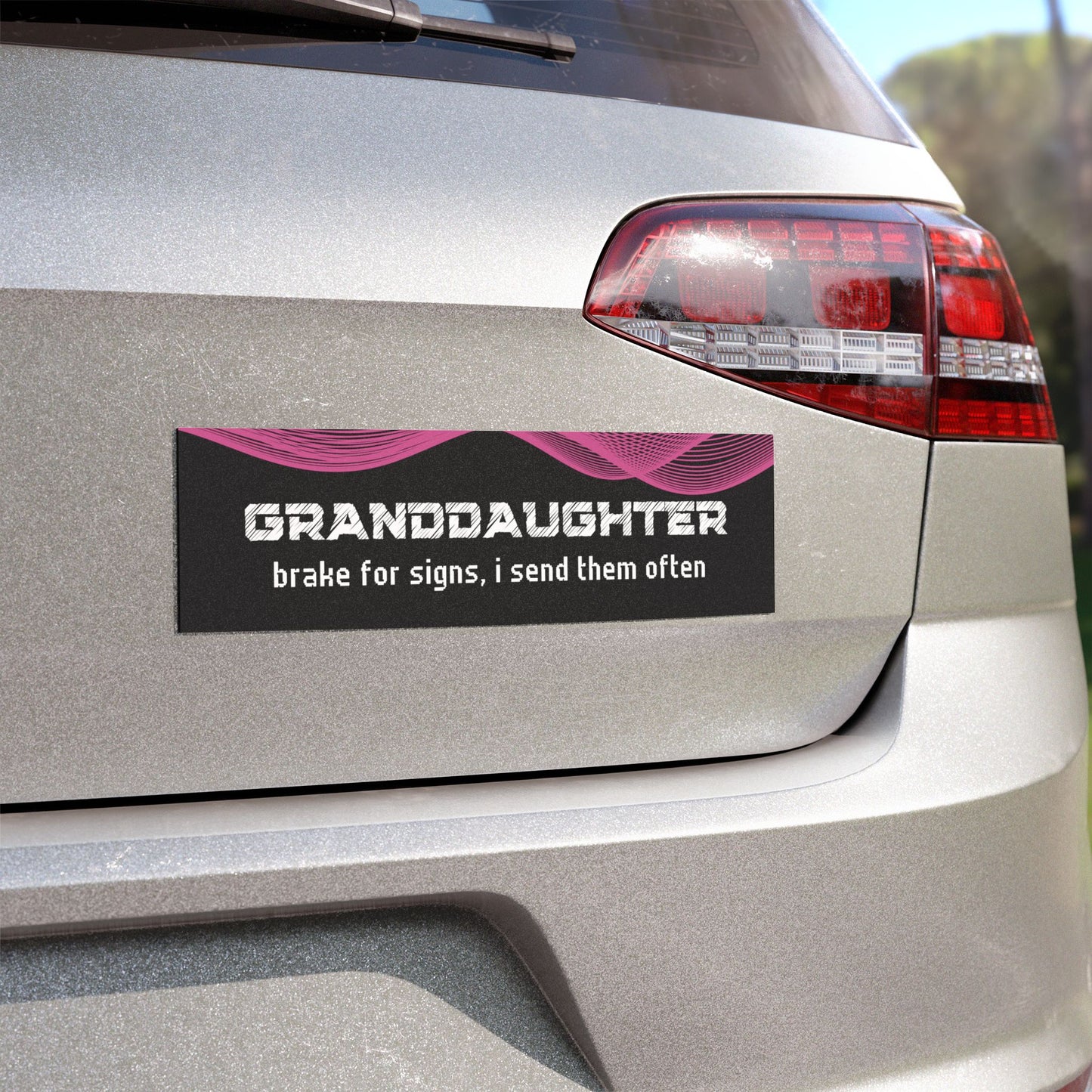"Granddaughter – Brake for Signs… I Send Them Often"