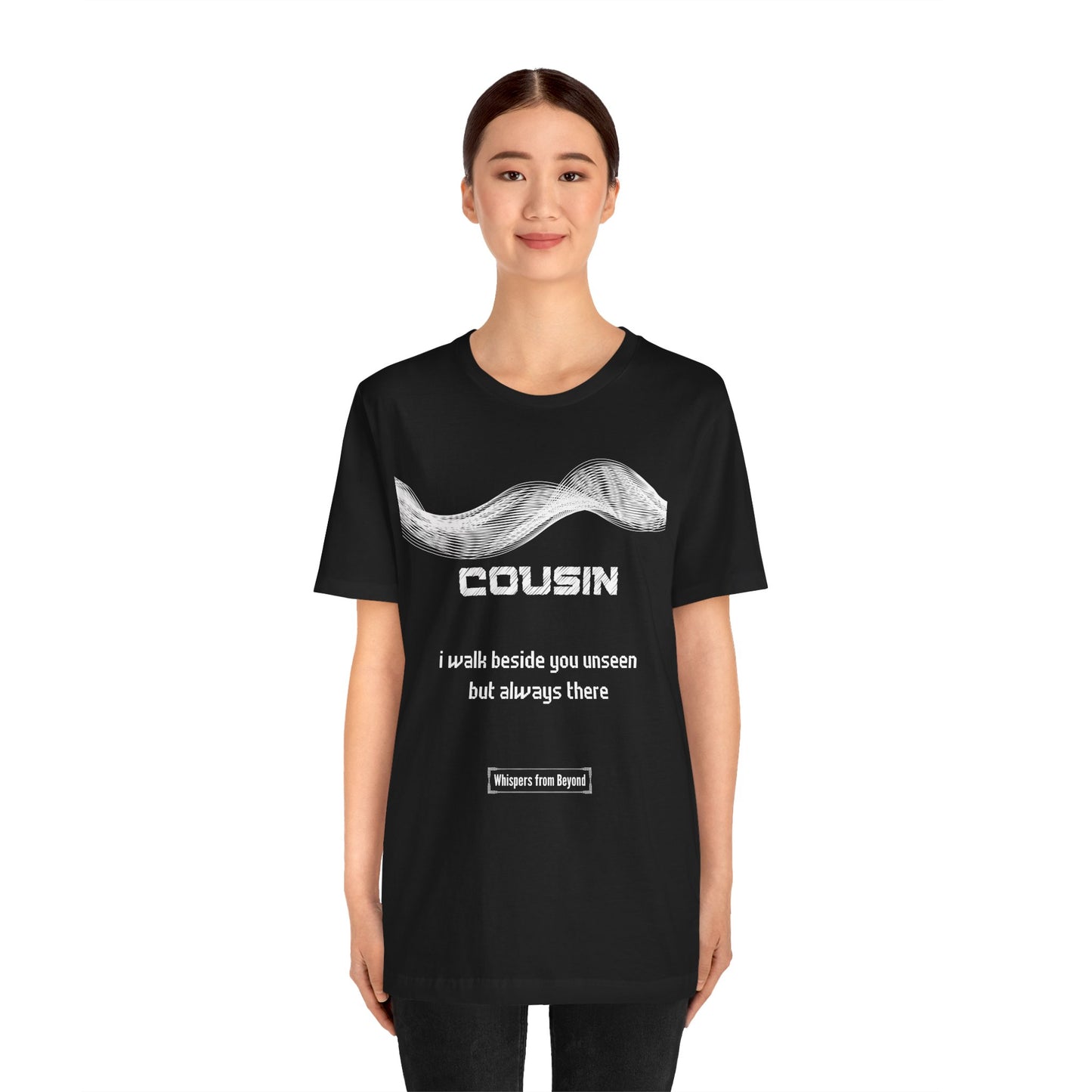 Cousin Grief Comfort T shirt- I walk beside you