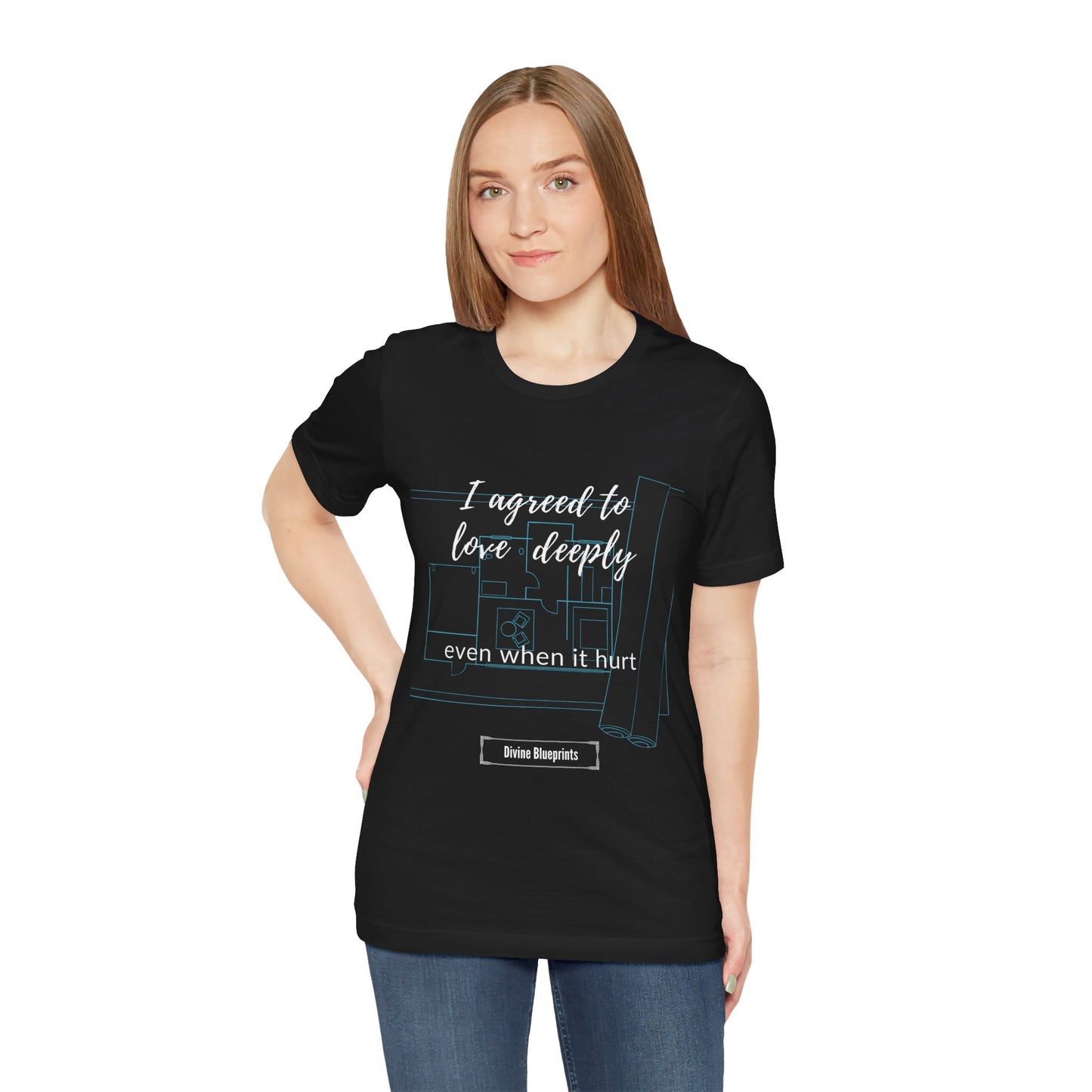 Divine Blueprint Soul Growth Shirt –I agreed to love deeply even when it hurt.