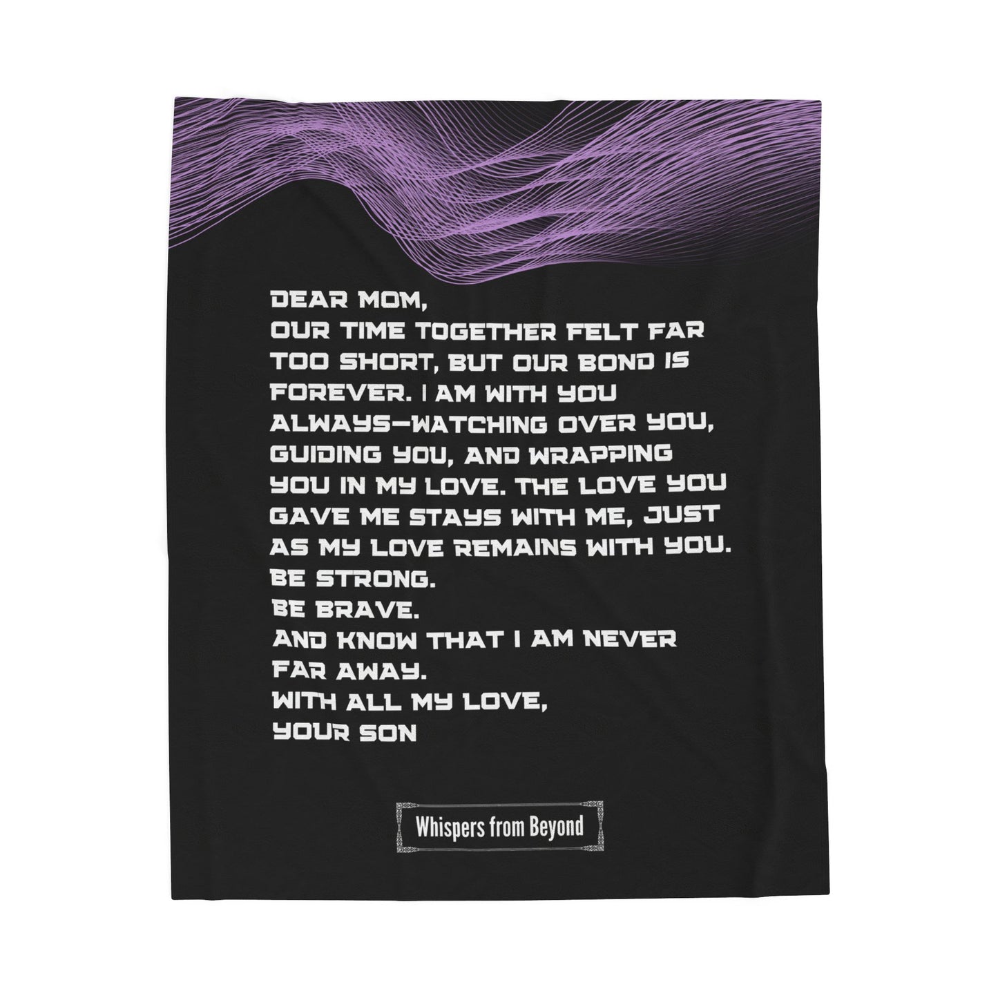 Mom Blanket- With Love, Your Son