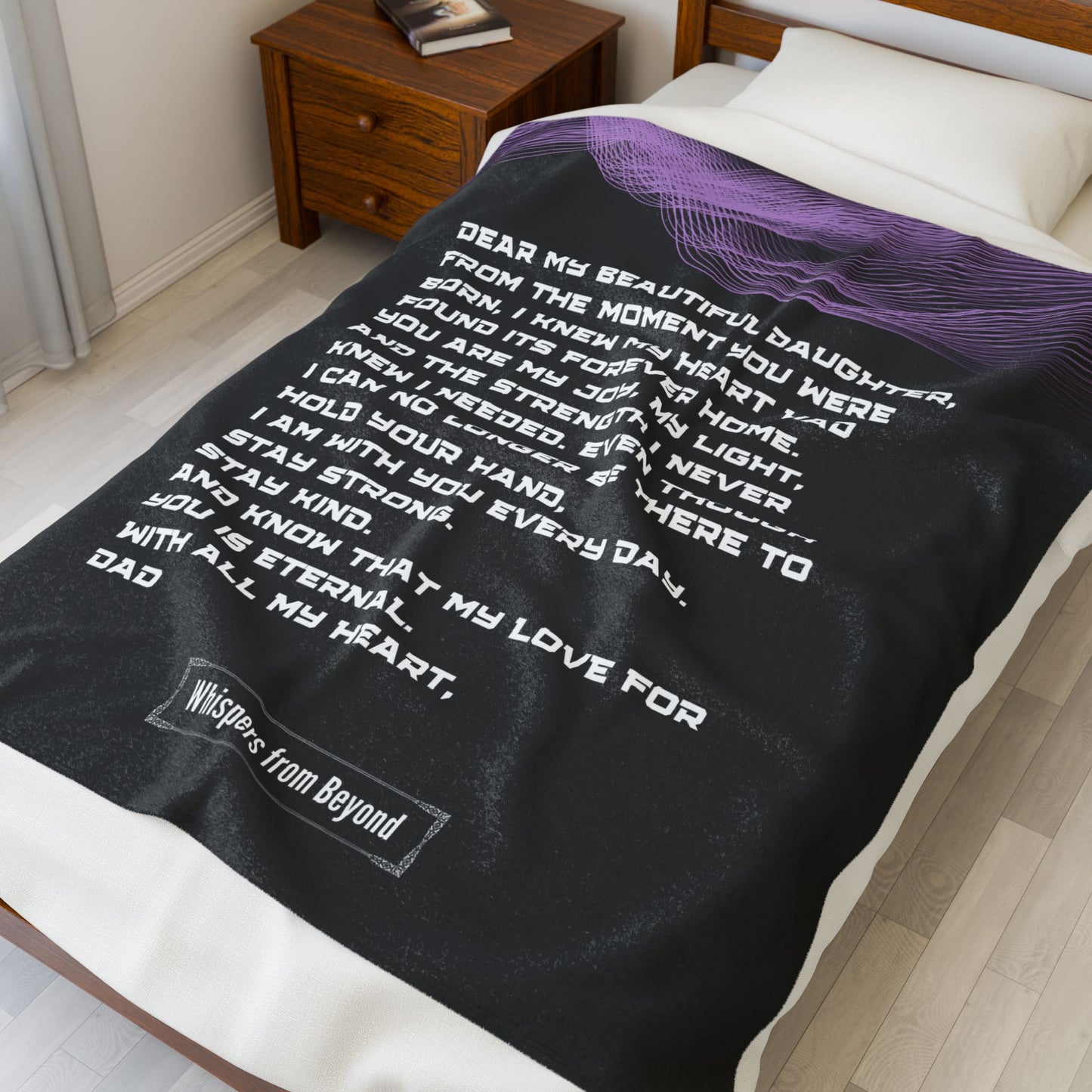 Daughter Blanket- With Love, Your Dad