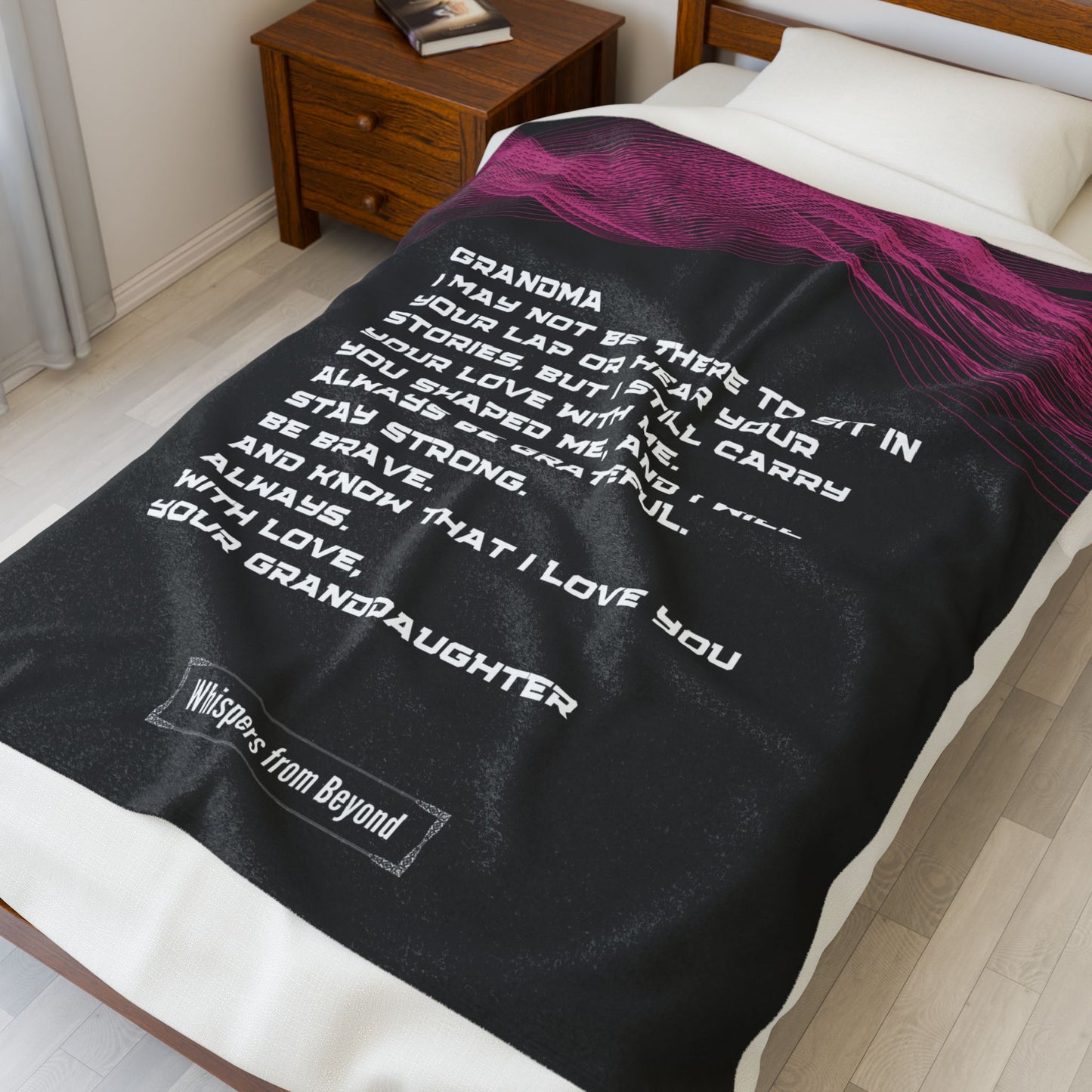 Grandma Blanket- With Love, Your Granddaughter