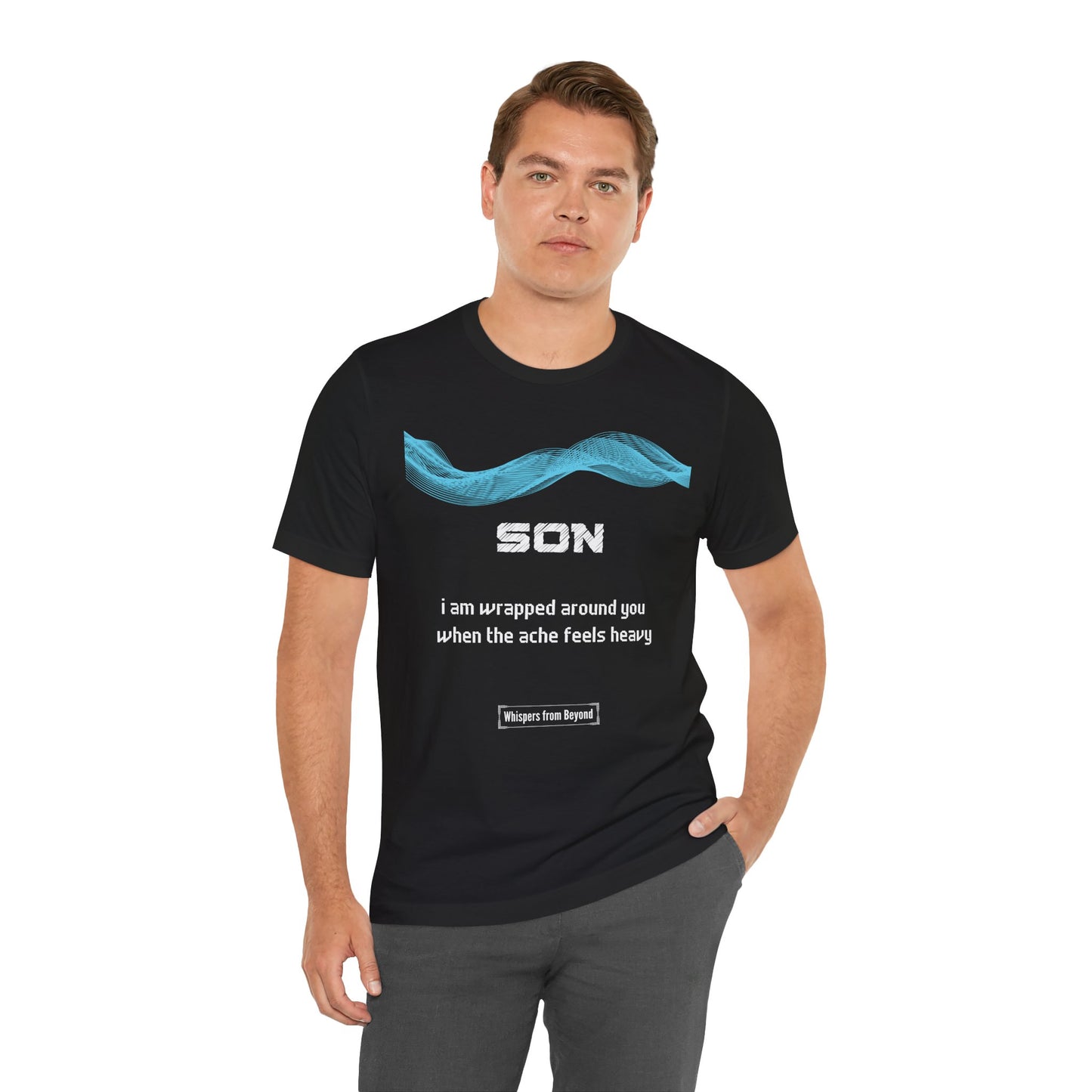 Son Grief Comfort T shirt- When the ache feels heavy